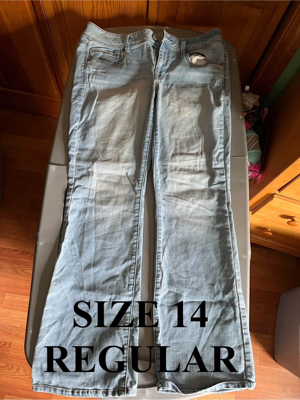 American Eagle Outfitters Light Blue Flare Jeans